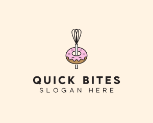 Donut Dessert Kitchenware logo design