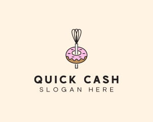 Donut Dessert Kitchenware logo design