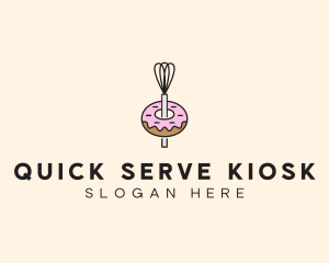 Donut Dessert Kitchenware logo design