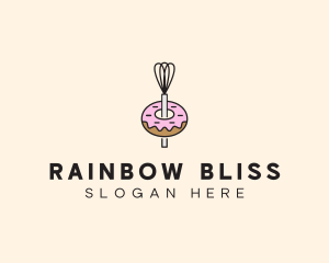 Donut Dessert Kitchenware logo design