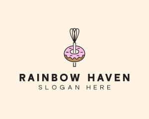 Donut Dessert Kitchenware logo design