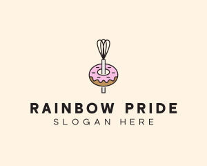 Donut Dessert Kitchenware logo design