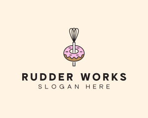 Donut Dessert Kitchenware logo design