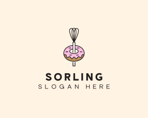 Donut Dessert Kitchenware logo design