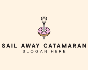 Donut Dessert Kitchenware logo design