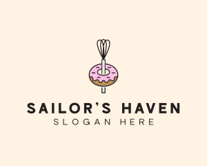 Donut Dessert Kitchenware logo design