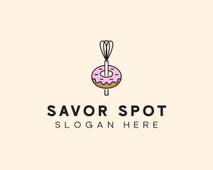 Donut Dessert Kitchenware logo design