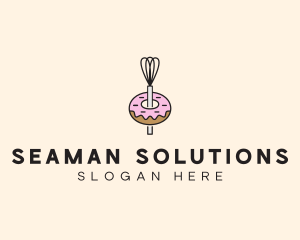 Donut Dessert Kitchenware logo design