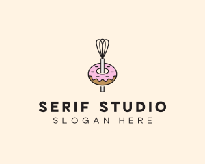 Donut Dessert Kitchenware logo design