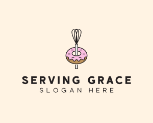 Donut Dessert Kitchenware logo design