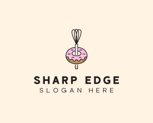 Donut Dessert Kitchenware logo design