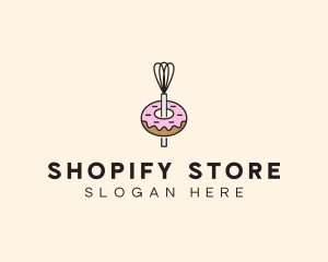 Donut Dessert Kitchenware logo design