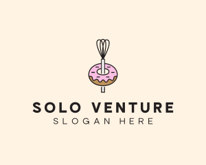 Donut Dessert Kitchenware logo design