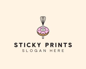 Donut Dessert Kitchenware logo design