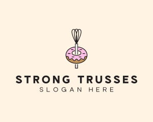 Donut Dessert Kitchenware logo design