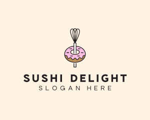 Donut Dessert Kitchenware logo design