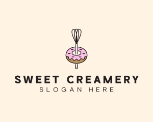 Donut Dessert Kitchenware logo design