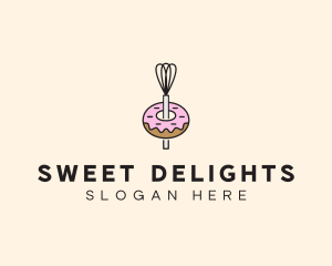 Donut Dessert Kitchenware logo design