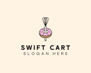 Donut Dessert Kitchenware logo design