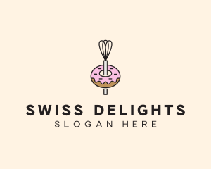 Donut Dessert Kitchenware logo design