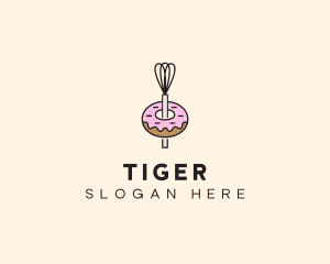 Donut Dessert Kitchenware logo design