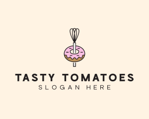 Donut Dessert Kitchenware logo design