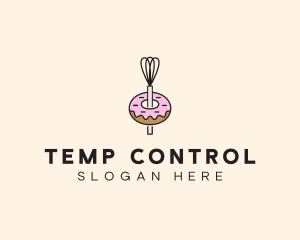 Donut Dessert Kitchenware logo design