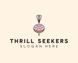 Donut Dessert Kitchenware logo design