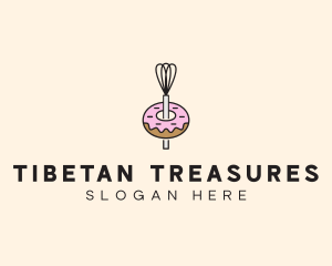 Donut Dessert Kitchenware logo design