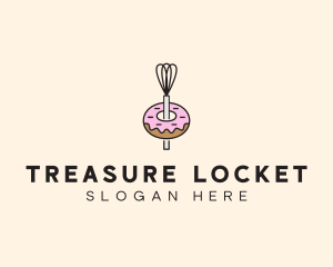 Donut Dessert Kitchenware logo design