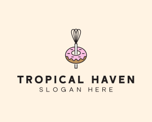 Donut Dessert Kitchenware logo design