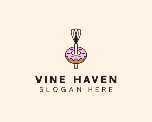 Donut Dessert Kitchenware logo design