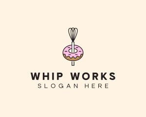 Donut Dessert Kitchenware logo design