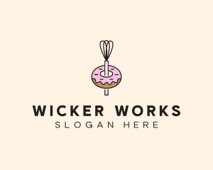 Donut Dessert Kitchenware logo design