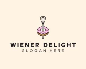 Donut Dessert Kitchenware logo design