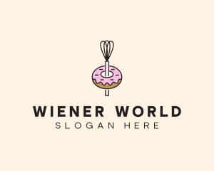 Donut Dessert Kitchenware logo design