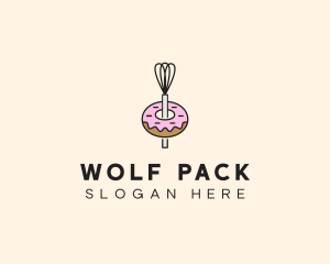 Donut Dessert Kitchenware logo design