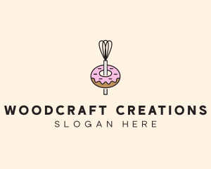 Donut Dessert Kitchenware logo design