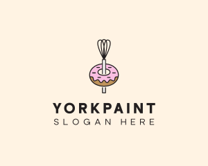 Donut Dessert Kitchenware logo design