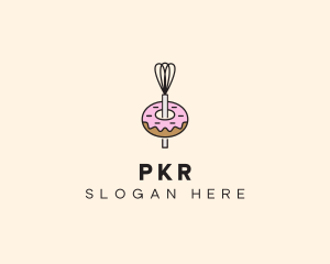 Donut Dessert Kitchenware logo design