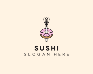 Donut Dessert Kitchenware logo design