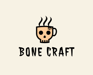 Skeletal - Skeleton Coffee Bar logo design