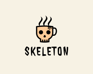 Skeleton Coffee Bar  logo design