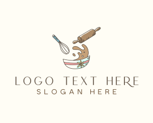 Mitten - Dessert Cookie Baking logo design