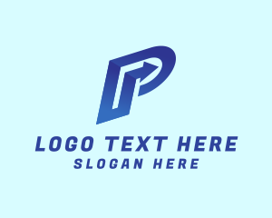 Letter P Forwarding Logistics  Logo