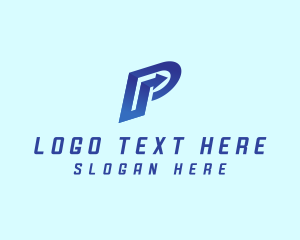 Advertising - Letter P Forwarding Logistics logo design