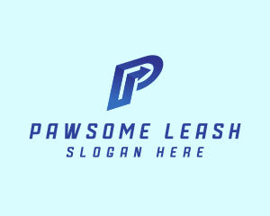 Letter P Forwarding Logistics  logo design