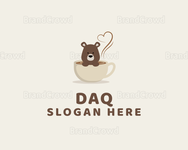 Coffee Bear Cup Logo