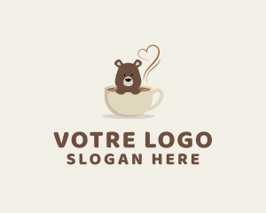 Coffee Bear Cup Logo