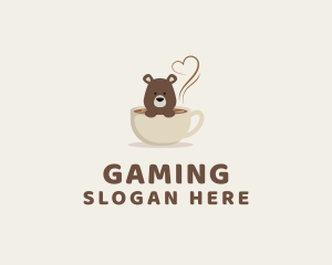 Coffee Bear Cup Logo